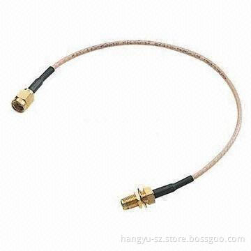 RF Coaxial Cable Assembly, SMA Female to R/A MMCX Connector with 3m to Allow User to Relocate